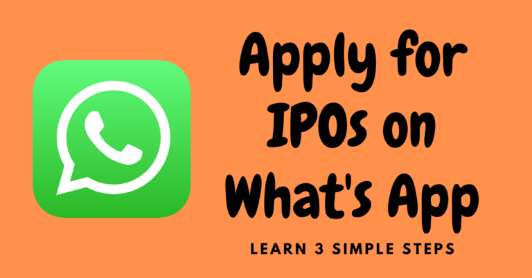 Apply for IPOs on Whats App