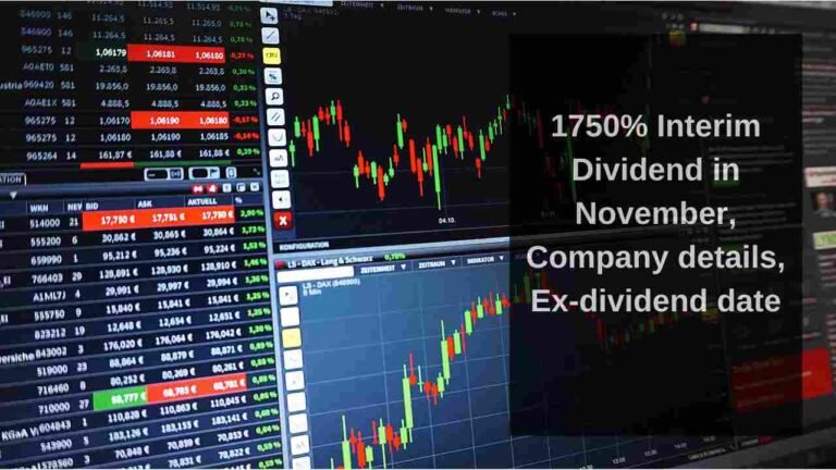 1750 Interim Dividend in November Company details Ex dividend date