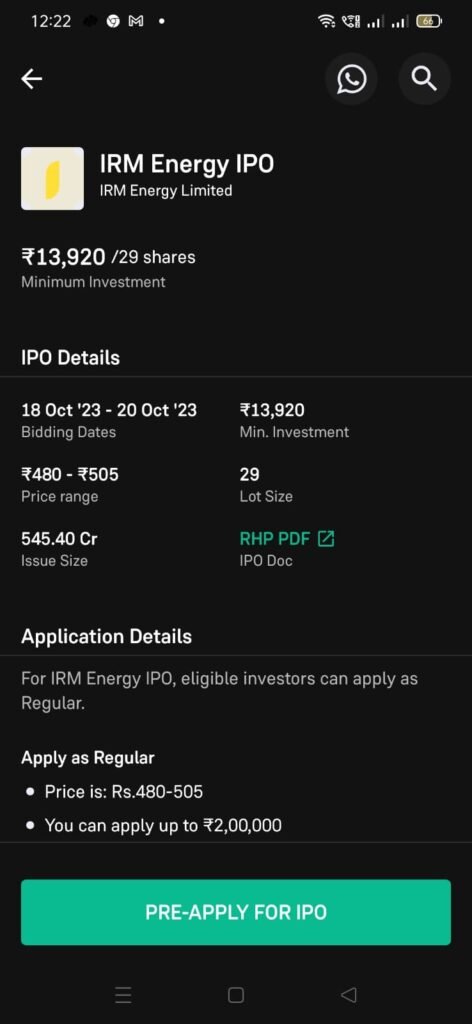 IRM Energy IPO. How to Apply for IPO